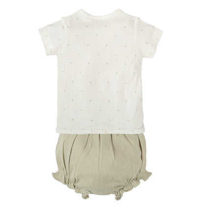 Conjunto Primera Puesta Jubón + Ranita Cornelia Verde - Bimbidreams