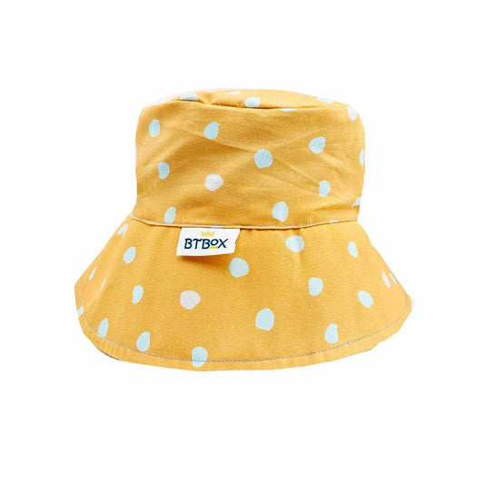 Gorro reversible UPF50+ Lunares Mostaza - BTBOX