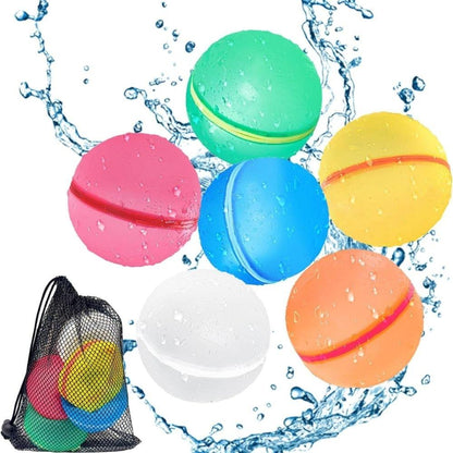 Globos de agua reutilizables 6 uds. Classic translúcidos - Soppycid