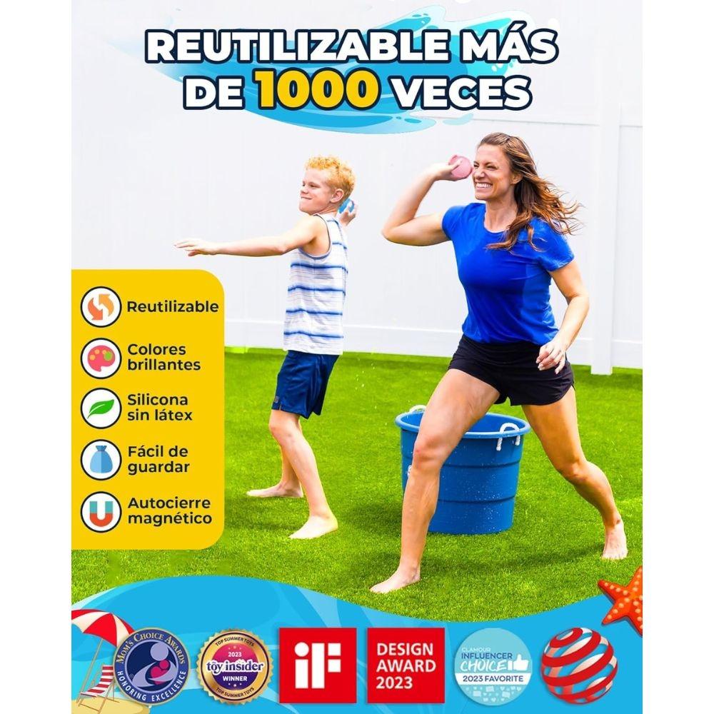 Globos de agua reutilizables 6 uds. Solid opacos - Soppycid