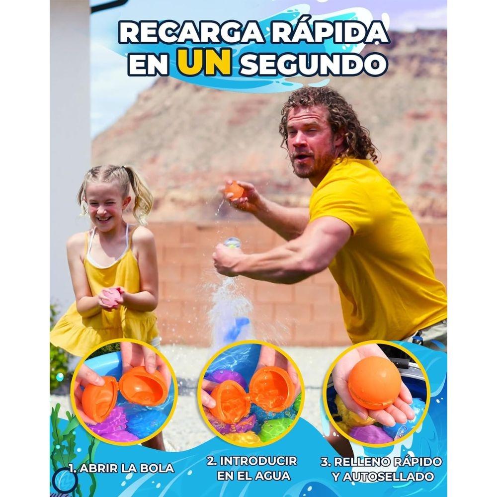 Globos de agua reutilizables 6 uds. Solid opacos - Soppycid