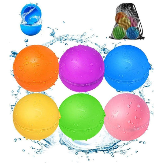 Globos de agua reutilizables 6 uds. Solid opacos - Soppycid