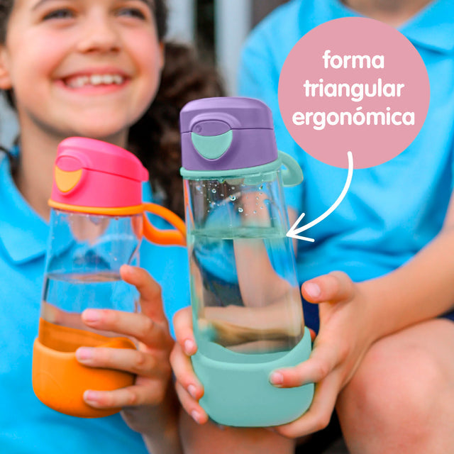 Botella Tritán con boquilla y asa 450ml Emerald Forest - b.box