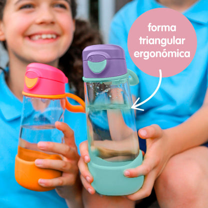 Botella Tritán con boquilla y asa 450ml Emerald Forest - b.box