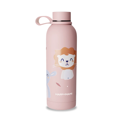 Termo HappyAnimals Rosa Palo 500 ml - Happymami