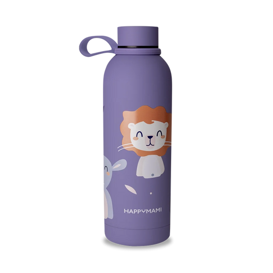 Termo HappyAnimals Violeta Seda 500 ml - Happymami