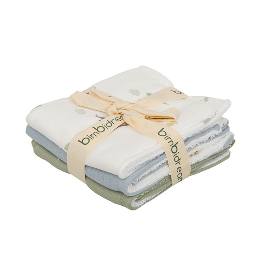 Pack de 3 Toallitas reutilizables Trex verde - BimbiDreams