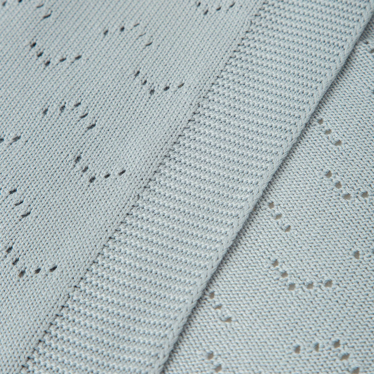 Toquilla de Tricot New Bambú 75x90 Azul Grisáceo - Bimbidreams