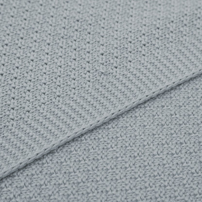 Toquilla de Tricot Bambú 70x90 Azul Grisáceo - Bimbidreams