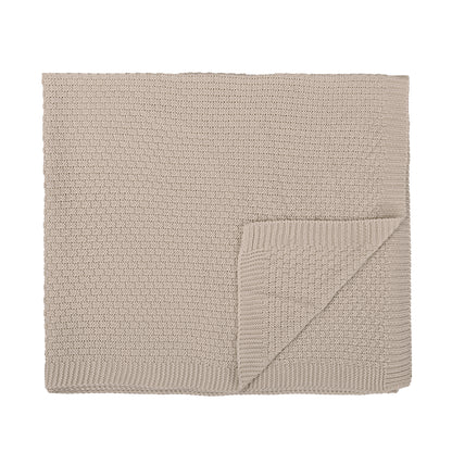Toquilla de Tricot Bambú 70x90 Gris Beige - Bimbidreams