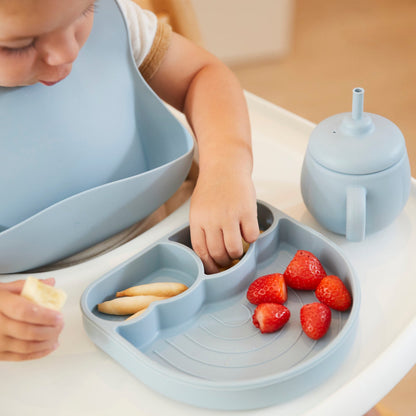 Set vajilla de silicona 5 piezas Azul - Brunik