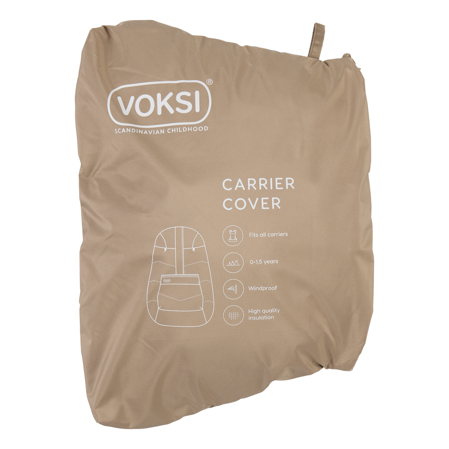 Cobertor de porteo Dark Sand - Voksi