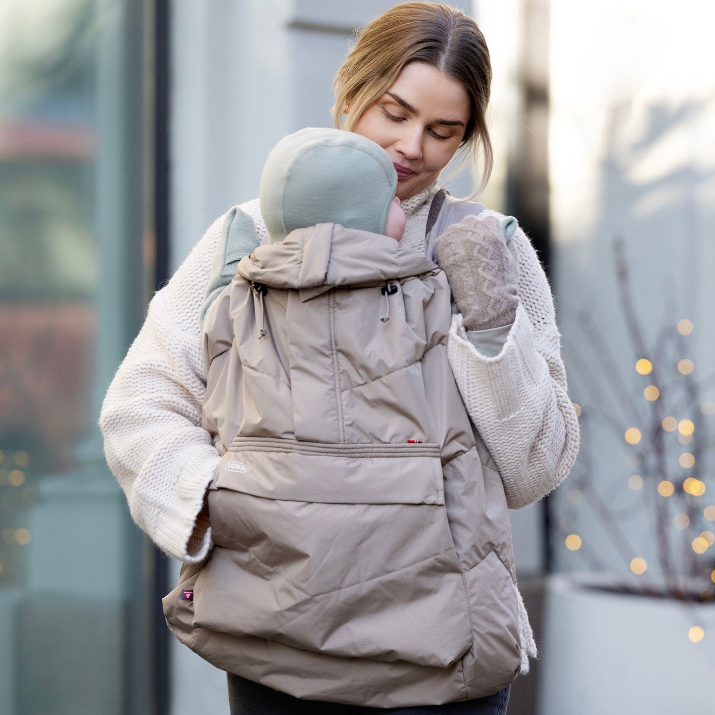 Cobertor de porteo Dark Sand - Voksi