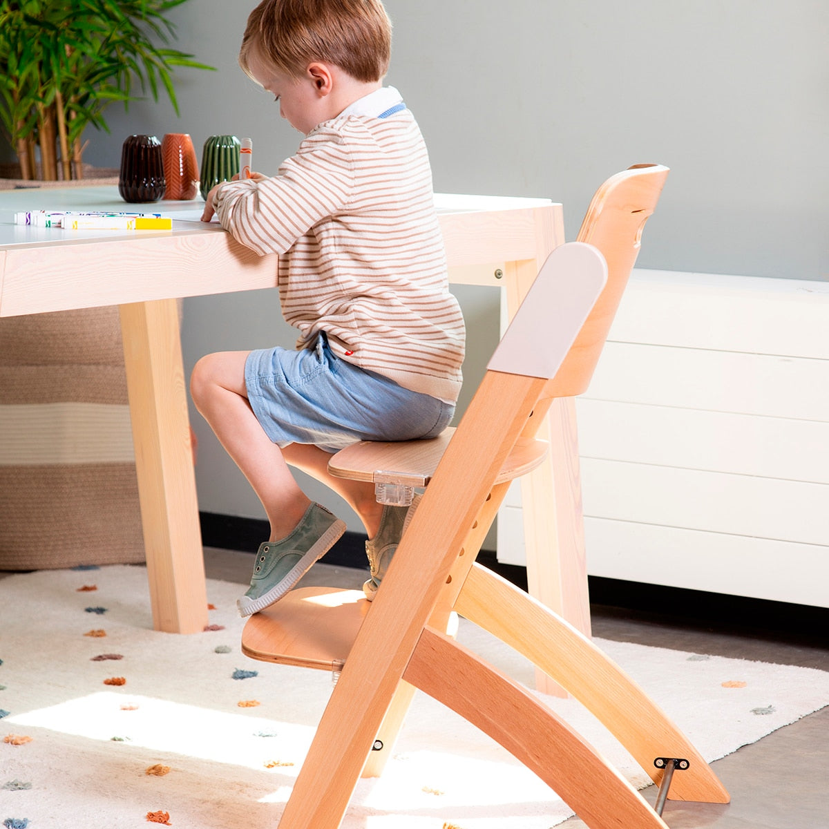 Trona evolutiva Evosit Natural + Hamaca Newborn - Childhome